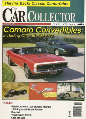 CAR COLLECTOR & CAR CLASSICS 1994 OCT - CAMARO CONV, BUCCIALI, VIRGIL EXNER PT6